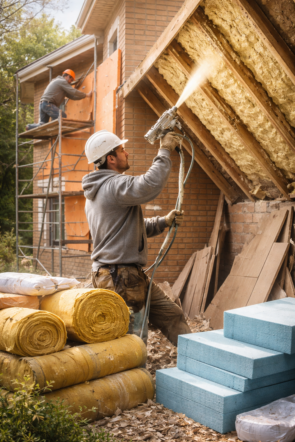 Утепление домов в Набережных Челнах под ключ от 4266 руб/м2 | Профессионально — ТепломастерНбр