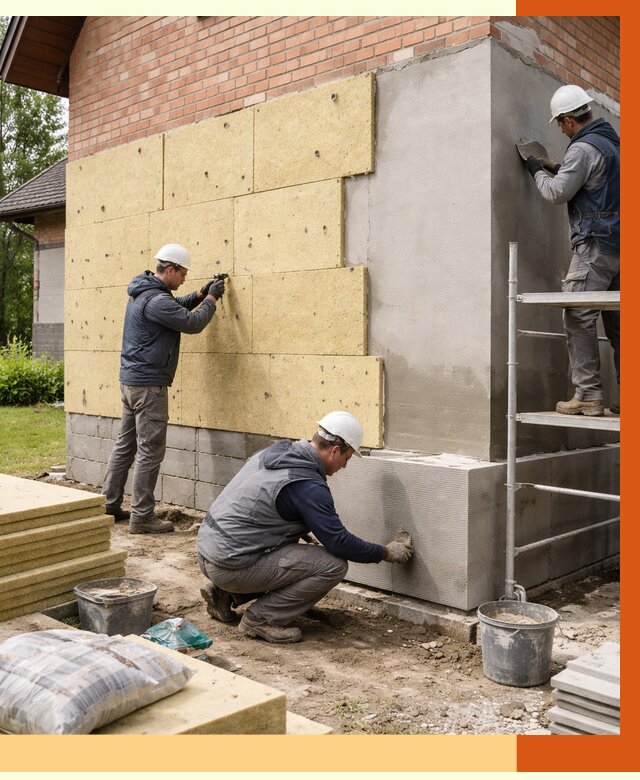 Утепление частного дома в Набережных Челнах под ключ от 7619 руб/м2 — недорого | ТепломастерНбр