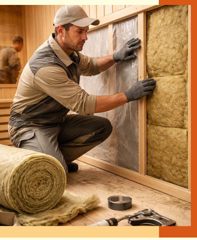 Утепление сауны изнутри в Набережных Челнах от 6603 руб. за м2 | ППУ, под ключ — ТепломастерНбр